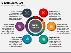 6 Bubble Diagram PowerPoint Presentation Slides - PPT Template