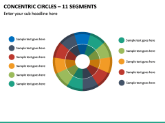 Concentric Circles – 11 Segments PPT Slide 2