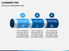 3 Segment Pipe PPT Slide 1