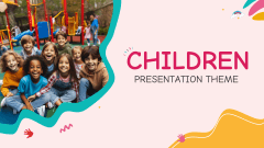 Children Presentation Theme PPT Slide 1
