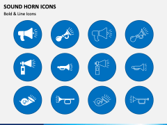 Sound Horn Icons PowerPoint Slide 2
