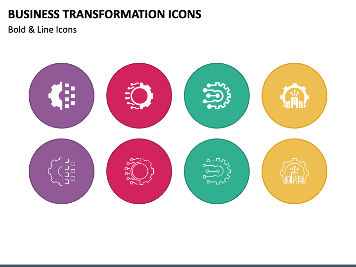Business Transformation Icons PPT Slide 1