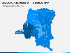 Democratic Republic of Congo Map PPT Slide 1