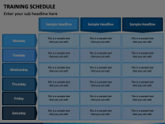 Training Schedule PowerPoint and Google Slides Template - PPT Slides