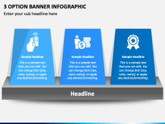 3 Option Banner Infographic PPT Slide 2