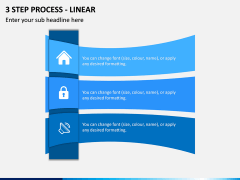 3 Step Process - Linear PPT Slide 1