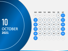 Calendar 2021 Type 3 PPT Slide 11