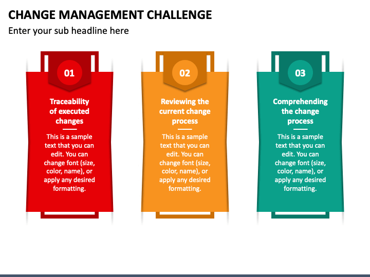 Change Management Challenge PPT Slide 1