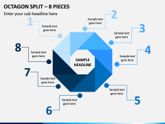 Octagon Split – 8 Pieces PPT Slide 1