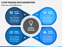 4 Step Process with Description PPT Slide 2