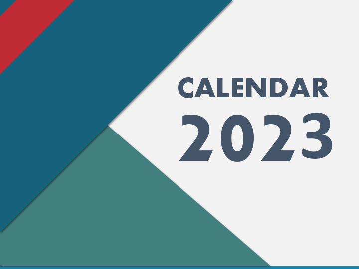 Calendar 2023 Type 4 PPT Slide 1
