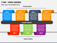 7 Day - Week Agenda PPT Slide 2