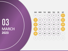 Calendar 2023 Type 3 PPT Slide 4