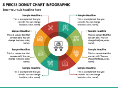 8 Pieces Donut Chart Infographic PPT Slide 2