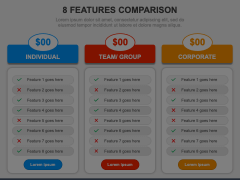 8 Features Comparison Animated Presentation - SketchBubble