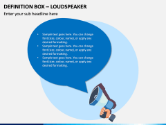 Definition Box - Loudspeaker PPT Slide 1