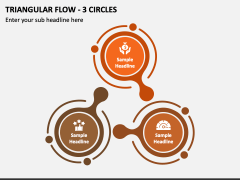 Triangular Flow - 3 Circles PPT Slide 1