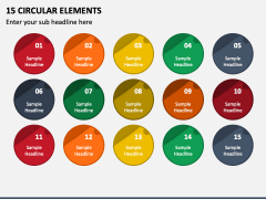 15 Circular Elements PPT Slide 2