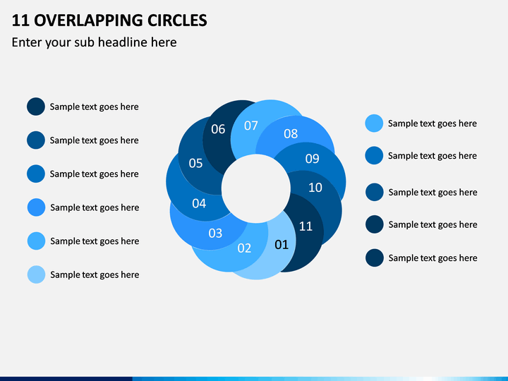11 Overlapping Circles PPT Slide 1