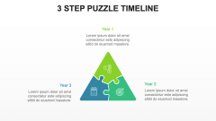 Puzzle Timeline PPT Slide 1