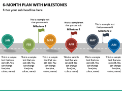 6 Month Plan With Milestones free PPT Slide 2
