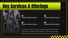 Black and Green Presentation Theme PPT Slide 5