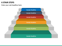 6 Stair Steps PPT Slide 2