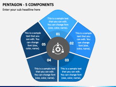 Pentagon - 5 Components PPT Slide 2