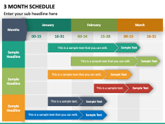 3 Month Schedule PPT Slide 4