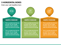 3 Horizontal Boxes PowerPoint Template - PPT Slides