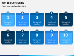 Top 10 Customers PPT Slide 1