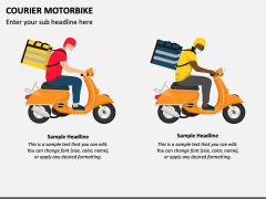 Courier Motorbike PPT Slide 1