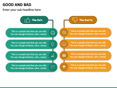 Good and Bad PowerPoint and Google Slides Template - PPT Slides