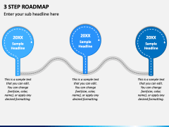 3 Step Roadmap PPT Slide 2