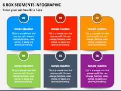 6 Box Segments Infographic PPT Slide 2
