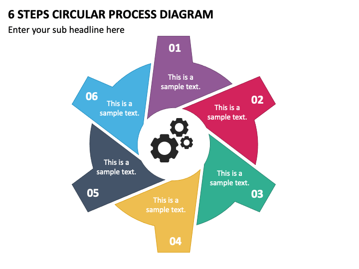 6 Steps Circular Process Diagram PPT Slide 2