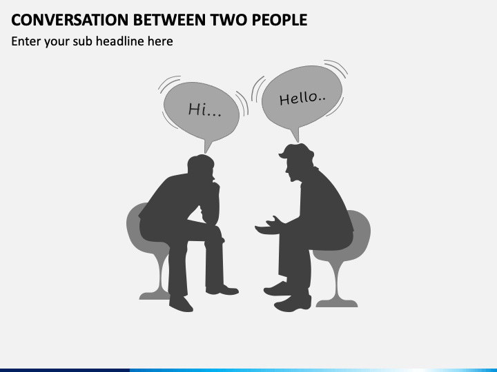 Conversation Between Two People Powerpoint Template Ppt Slides 