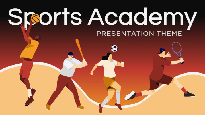 Sports Academy Theme PPT Slide 1