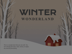 Winter Wonderland Theme Animated Presentation - SketchBubble