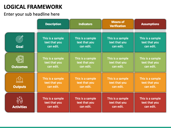 Logical Framework PowerPoint Template - PPT Slides