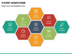 9 Point Honeycomb PPT Slide 2