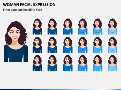 Woman Facial Expression PPT Slide 2